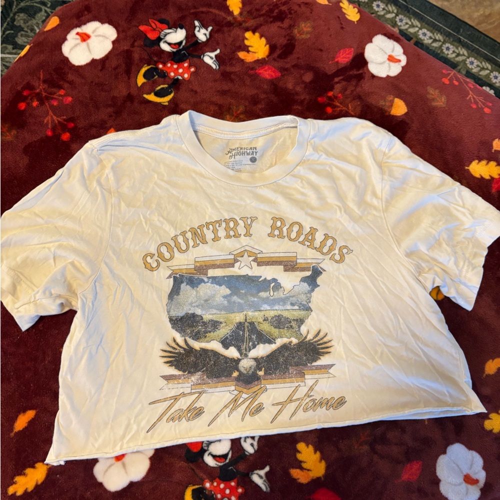 American Highway White T-Shirt